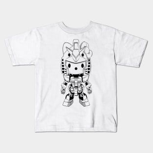 kitty Gundam Kids T-Shirt